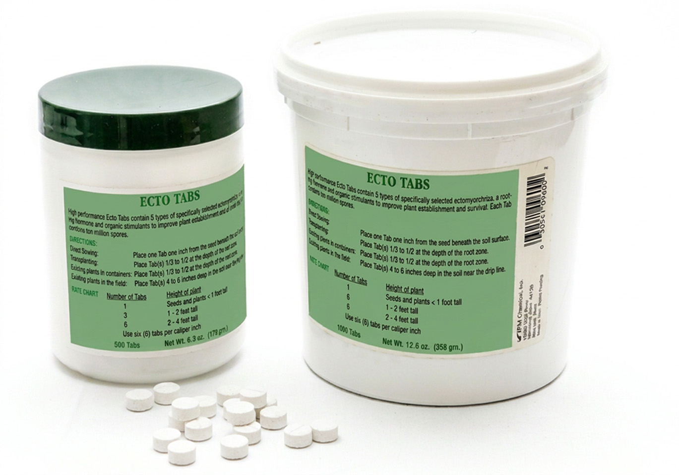 1000pc Ecto Tabs Organically Based Beneficial Mycorrhizal Fungi for Trees Shrubs