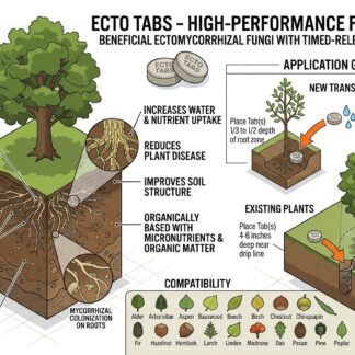 50pc Ecto Tabs Organically Based Beneficial Mycorrhizal Fungi for Trees Shrubs