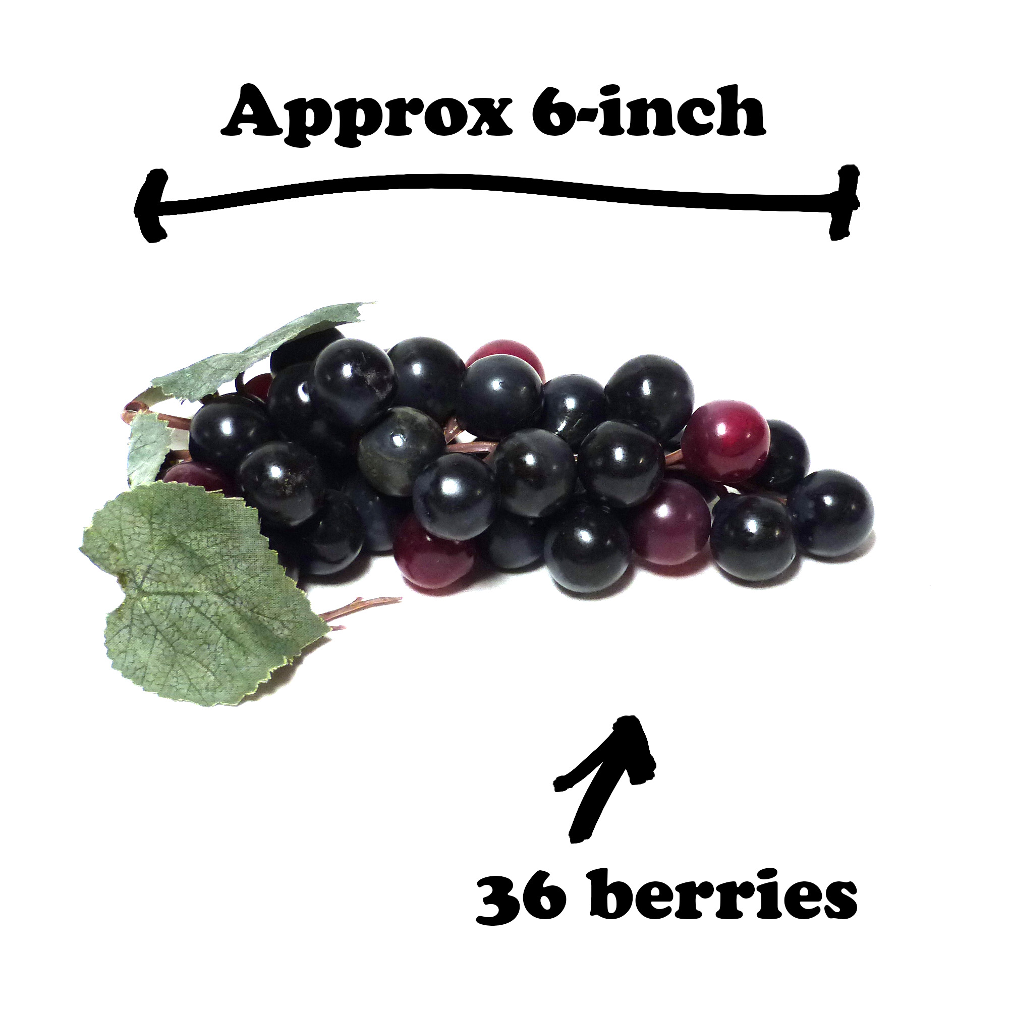 24-pack Artificial Grape Bunch 6-inch Uvas Case Lot Dozen 10 20 - Image 24