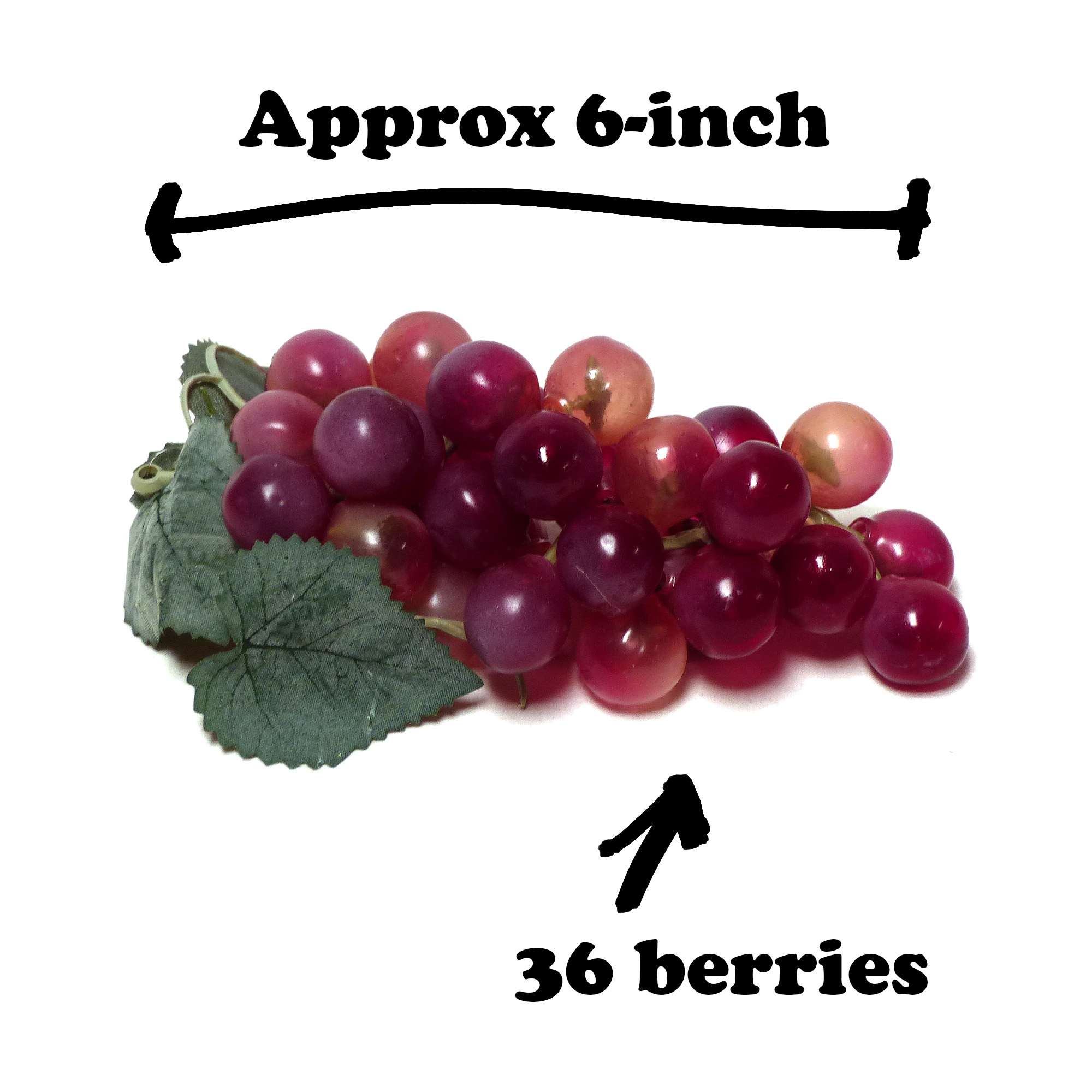 24-pack Artificial Grape Bunch 6-inch Uvas Case Lot Dozen 10 20 - Image 12