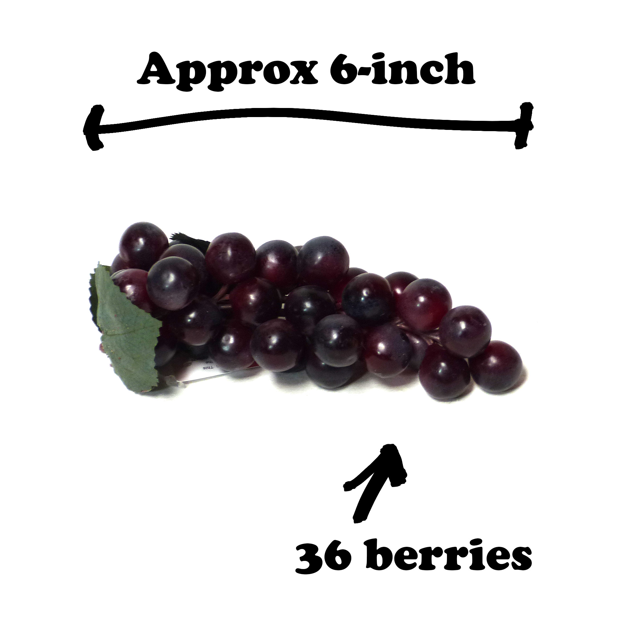 24-pack Artificial Grape Bunch 6-inch Uvas Case Lot Dozen 10 20 - Image 8