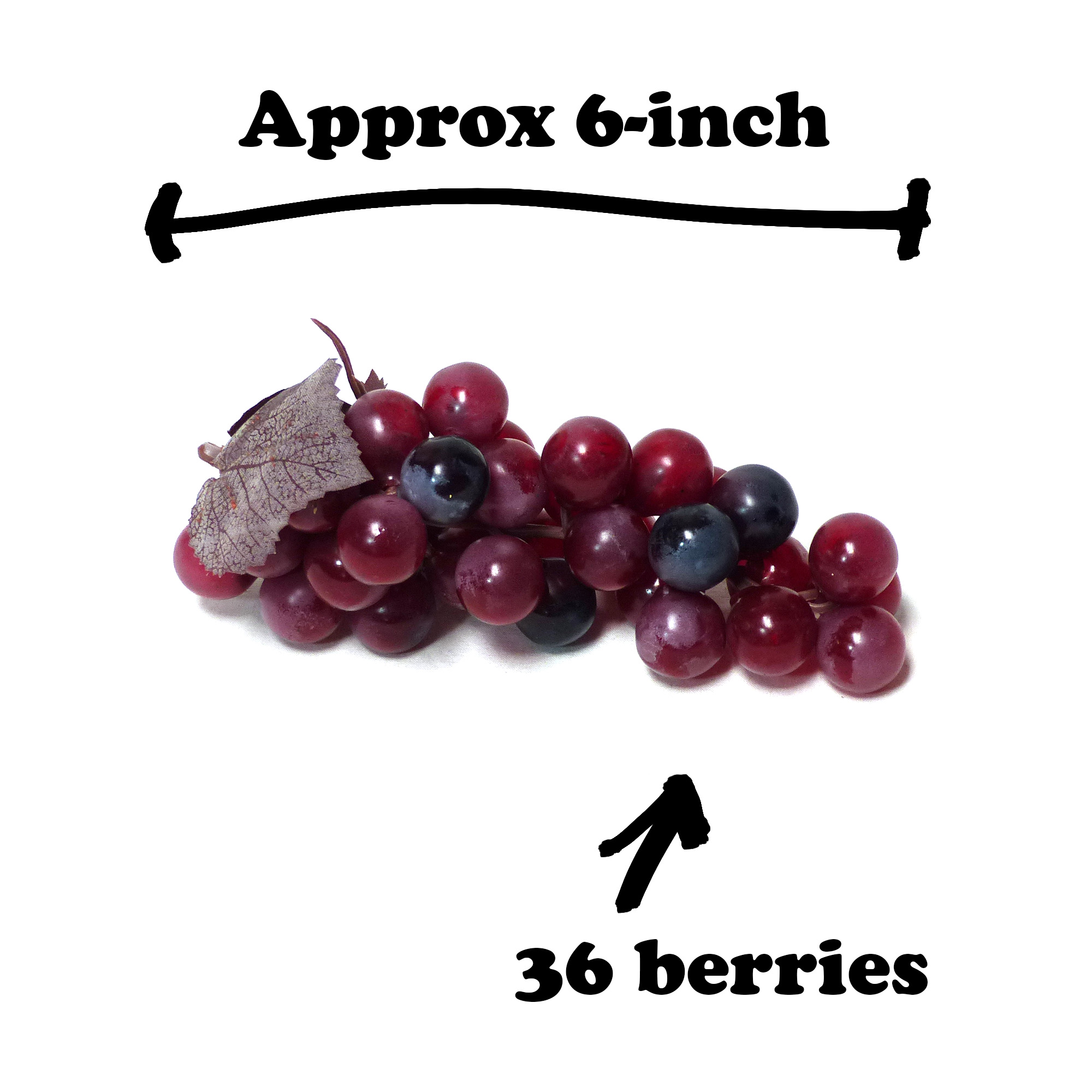 24-pack Artificial Grape Bunch 6-inch Uvas Case Lot Dozen 10 20 - Image 4