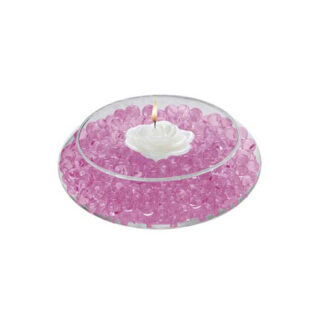 Deco Beads (Pink) 8 Ounce Makes 6 Gallons of Decorative Beads Gel Vase Filler