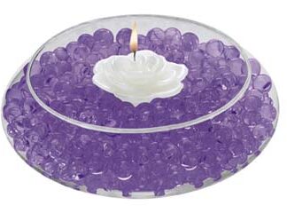 Deco Beads (Purple) 8 Ounce Makes 6 Gallons of Decorative Beads Gel Vase Filler