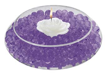 Deco Beads (Purple) 8 Ounce Makes 6 Gallons of Decorative Beads Gel Vase Filler