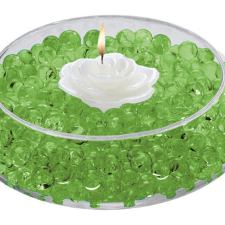 Deco Beads (Spring Green) 8 Ounce Makes 6 Gallons of Decorative Beads Gel Vase Filler