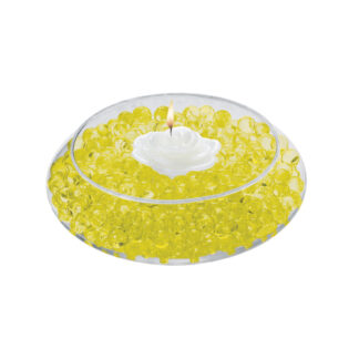 Deco Beads (Yellow) 8 Ounce Makes 6 Gallons of Decorative Beads Gel Vase Filler