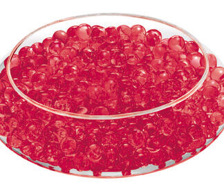 Deco Beads (Current Red) New Custom Colors 8 Ounce Makes 6 Gallons of Gel Beads Vase Filler